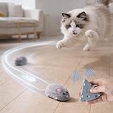 Pet Prime elektrische Katzenmaus, Mausspielzeug für Katze, Spielzeug Maus, Katzen interaktiv Spielzeug, selbstbeschäftigung Katzen Spielzeug, cat Toys wiederaufladbar