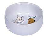 Nobby Nager Keramik Napf Carrot Plus weiß Ø 11cm x 4,5 cm, 300 ml