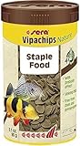 sera Vipachips Wafers 250 ml (90 g) | Fischfutter Aquarium für Bodenfische | Schnell sinkende, formstabile Chips | Aquarium Futter mit natürlichen Inhaltsstoffen | Hochwertiges Fischfutter