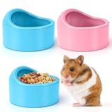FLEXNOVA Hamster Napf, 2 Stück Hamster Futternapf Meerschweinchen Futternapf Kleintierschale Futterschale Hamsterfutterschale Wasserschale für Haustiere Meerschweinchen Vogel