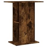 vidaXL Aquariumständer, Aquarium Unterschrank mit viel Stauraum, Aquarium Tisch mit stabiler Oberplatte, Aquariumschrank Aquarium Halter, Räuchereiche Holzwerkstoff