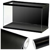 TD STONES Hintergrunddekor Aquarium Rückwand Schwarz 100x50 cm – selbstklebende Folie, wasserfest und langlebig – hochwertige Aquarium Rückwand für Süßwasser- & Meerwasseraquarien