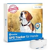 Tractive GPS Tracker Hund | Empfohlen von Martin Rütter | Live-Ortung | Unbegrenzte Reichweite | Weglaufalarm | Wasserdicht (Weiß)