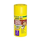 JBL PRONOVO BEL FLAKES S 100 ml | Prebiotische Hauptfutter Flocken für alle Aquarienfische im Gesellschaftsaquarium | Gesunde & artgerechte Ernährung | 2 % Knoblauchanteil | Für Fische von 3-10 cm