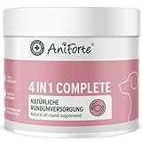 AniForte 4in1 Complete Dog Pulver 250g - Natürliche Rundumversorgung für Hunde aus Gelenkpulver, Unterstützung Gelenke, Immunsystem, Haut, Fell, Magen-Darm-Aktivität mit hoher Akzeptanz
