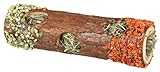 Trixie 60770 Natural Snack Tube Tunnel mit Heufüllung für kleine Nagetiere und Kaninchen (Hibiskusblüten, 20 cm / 25 g), 1 Stück (1er Pack)