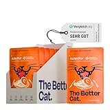 The Better Cat - Getreidefreies Nassfutter mit extra hohem Fleischanteil - Premium Katzenfutter ohne Getreide und ohne Zucker mit Präbiotika (Huhn) 12x85g