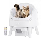 PetPivot Selbstreinigende Katzentoilette mit Offenem Design, Automatische und Manuelle Modi, Sofortige Reinigung und Einfaches Schaufeln, Ideal für Große Katzen, Geeignet für Mehrkatzenhaushalte