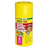 JBL PRONOVO TAB, Futter für alle Aquarienfische von 1-20 cm, Fischfutter-Tabletten, Größe M, 100 ml