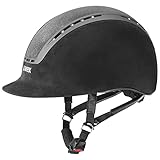 uvex suxxeed glamour - robuster Reithelm für Damen und Herren - individuelle Größenanpassung - optimale Belüftung - schwarz- 57-59 cm