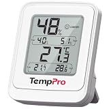 TempPro IPX5 Wasserdicht Hygrometer Thermometer Digital Raumthermometer