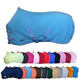 RL24 - Abschwitzdecke mit Kreuzgurt BASICLINE Aqua 55cm