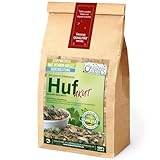 ORIGINAL LECKERLIES Huf AKUT Kräutermix (ehemals Rehe AKUT), 1kg Pferdekräuter, Kräuter für Pferde, Pferdefutter, Futterergänzung, Naturprodukt für Pferde