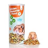 Niteangel Hamster-Snacks und Leckerlis Spielzeug - Natürlicher Leckerbissen für Zwerghamster, Syrische Hamster, Robo Hamster, Gerbils, Mäuse - Classics 500g Golden Hamster Food