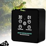 Ayolofei Reptilien Benebelungssystem Terrarium, Intelligentes Reptilien Luftbefeuchter mit Schlauch mit Timer und Sprühdüsen 360 ° Verstellbare, Vernebler Terrarium für Amphibien Pflanzen