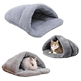 LNGJIN Meerschweinchenbett haustierMeerschweinchen Bett BetthöhleMeerschweinchen Haus,Guinea Pig Bed Pet,Kleine Tier Plüsch Höhle, für Zwergkaninchen Chinchillas Bartagamen Eidechse (Grau)