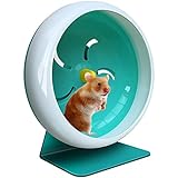 LazySusan Silent Hamster Rad, Super-Ruhiges Übungsrad, Einstellbarer Stand für Gerbils, Mäuse und Kleines Haustier 7in (Blau)