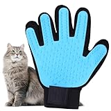 Aruicheng Haustier Handschuh Bürste Effizienter Katzenhandschuh Fellpflege Katzenhaarentferner Katzen Handschuhe Massagehandschuh Perfekt für Hund und Katze mit langem und kurzem Fell