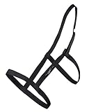 NETPROSHOP Koppelhalfter Weidehalfter ohne Metallschnallen mit Klettverschluss Schwarz, Groesse:Full, Farbe:Schwarz
