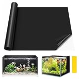 HUSOUE Aquarium Hintergrund, 40 x 300cm Statisch Haftender Rückwandfolie Aquarium Folie Selbstklebend Zuschneidbar PVC Hintergrundfolie Tapetendekorationen für Aquarium Terrarium Rückwand