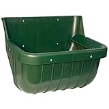 Kerbl Futtertrog für Rinder und Pferde (Trog aus splitterfreiem Kunststoff, mit Auswurfschutz, Maße B x H x T: 42 x 32 x 30 cm, Inhalt 15 Liter) 32582