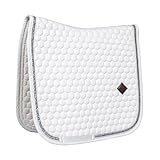 Kentucky - Schabracke Glitzer Band Dressur Weiss/Silber