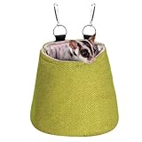 MiOYOOW Kleintiere Schlafsack, Schlafnest, Käfig, Gemütliche Hängematte, Kuschelbett für Kurzkopfgleitbeutler, Warmer Beutel für Kleintiere, Meerschweinchen, Eichhörnchen, Frettchen, Hamster