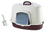 Nobby 76322-17 Katzen Ecktoilette mit Haube Spezial L x B x H: 70 x 57 x 48 cm, grau