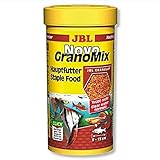 JBL NovoGranoMix 30102, Alleinfutter für große Aquarienfische Nachfülldose Granulat, 250 ml