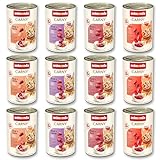 animonda Carny Adult Herzhafte Variation (12 x 400 g), Katzennassfutter für ausgewachsene Katzen, Nassfutter mit 100 % frischen, fleischlichen Zutaten, Katzenfutter ohne Getreide und Zucker