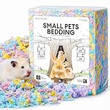 BUCATSTATE Hamsterstreu 15L, Wirklich zu 99,9% Staubfreie Papier-Einstreu für Nager mit Geruchskontrolle, Kleintierstreu Zwerghamster Streu für Mäuse, Rennmäuse, Ratten (Party-Konfetti)