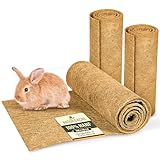 Natursache 3 Nagerteppich aus 100% Hanf, 100 x 50cm – saugstark, staubfrei & schützend I Hochwertige Hanfmatten für Nager I Ideale Bodenabdeckung für Käfige von Nagetieren