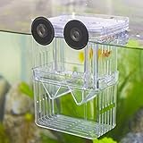 SENZEAL Kunststoff Fisch Isolation Box multifunktionale Zucht Brutkasten Inkubator Box mit 3 stücke Pasteur Pipette Groß