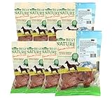 Dehner Best Nature Hundesnack, Leckerli 100 % natürlich, Kausnack für Hunde, Schweineohren, 8 x 2 Stück (720 g)