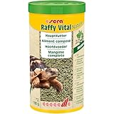 sera Raffy Vital Nature 1.000 ml (190 g) | Hauptfutter für Landschildkröten & Herbivore Reptilien | natürliche Sticks & Kräutertabletten mit Kräutern | Vitaminen & Mineralien