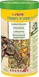 sera Flowers and Loops Nature 1.000 ml (140 g) | Leckerbissen für Landschildkröten & Herbivore Reptilien | Mit getrockneten Blüten & nährstoffreichen Loops | Ohne Farb- & Konservierungsstoffe