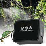 Reptilien-Luftbefeuchter, Intelligentes Beregnungsanlage Terrarium, Intelligentes Reptilien Benebelungssystem, Automatisches Zerstäuber mit Timer und Sprühdüsen Verstellbaren für Amphibien Reptilien