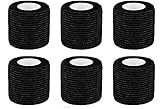 Selbsthaftende Bandage,-6 Rollen 5 cm x 4,5 m selbsthaftende elastische atmungsaktive Bandage, Fußverband, Pfotenverband, Erste Hilfe, Stützverband