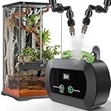 Automatischer Terrarium-Luftbefeuchter, zeitgesteuertes Sprühsystem mit 360° verstellbaren Düsen für Reptilienkletter-Haustiere IC501S
