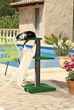CLEVERCAT Outdoor Kratzbaum Modell Terrasso Funny. Ideal für Terasse oder Balkon, damit Ihr Stubentiger auch an der frischen Luft die Kralle wetzen kann, Made in Germany (7430)
