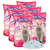 Lyra Pet® | 6 x 5 L = 30 L Lyra Power Silica Silikat Katzenstreu |100% Kieselgel | Keine Klumpenbildung | Neutralisiert den Geruch | Staubfrei & Unparfümiert | Hygienisch & Saugstark | Saubere Wohnung
