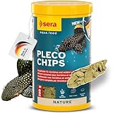 sera Pleco Chips 1.000 ml (380 g) | Wels Futtertabletten Chips für gesunde Bodenfische | Welsfutter Aquarium mit hoher Futterverwertbarkeit | Wels Futter | Fischfutter Aquarium | Made in Germany