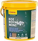 sera Koi Royal Mini 3,8 L (1,1kg) | Hauptfutter für Junge Koi bis 12 cm | Fischfutter für optimale Entwicklung | Koifutter als schwimmendes Granulat | Fischfutter Teich | Ganzjährig geeignet