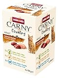 animonda Carny Country Katzenfutter nass Home Mix (6 x 100g), getreidefreies Katzen Nassfutter ohne Zucker, mit frischen fleischigen Zutaten, Sortenmix