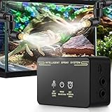 Beregnungsanlage Terrarium, Intelligentes Terrarium Luftbefeuchter Reptilien Benebelungssystem mit Timer und Sprühdüsen 360 ° Verstellbare Vernebler für Amphibien Reptilien Pflanzen Blumen