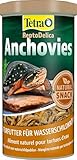Tetra ReptoDelica Anchovies Schildkröten-Futter - Naturfutter aus 100% kleinen, getrockneten Fischen, 1 L Dose