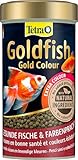 Tetra Goldfish Gold Colour - Premium Granulat-Fischfutter für alle Goldfische und andere Kaltwasserfische, 250 ml Dose