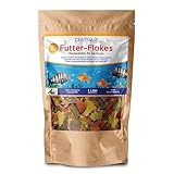 Centra24 Premium Fischfutter 1L, Futter-Flakes, Flocken - Hauptfuttermittel für alle Zierfische mit Vitaminen ohne Konservierungsstoffe, Aquarium, Süßwasserfisch