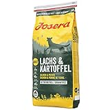 JOSERA Lachs & Kartoffel (1 x 15 kg) | Adult | Premium Trockenfutter für ausgewachsene Hunde | Kartoffel & Lachs als einzige tierische Proteinquelle | getreidefrei | Hundefutter| 1er Pack