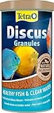 Tetra Discus Granules - Fischfutter für alle Diskusfische, fördert Gesundheit, Farbenpracht und Wachstum, 1 L Dose